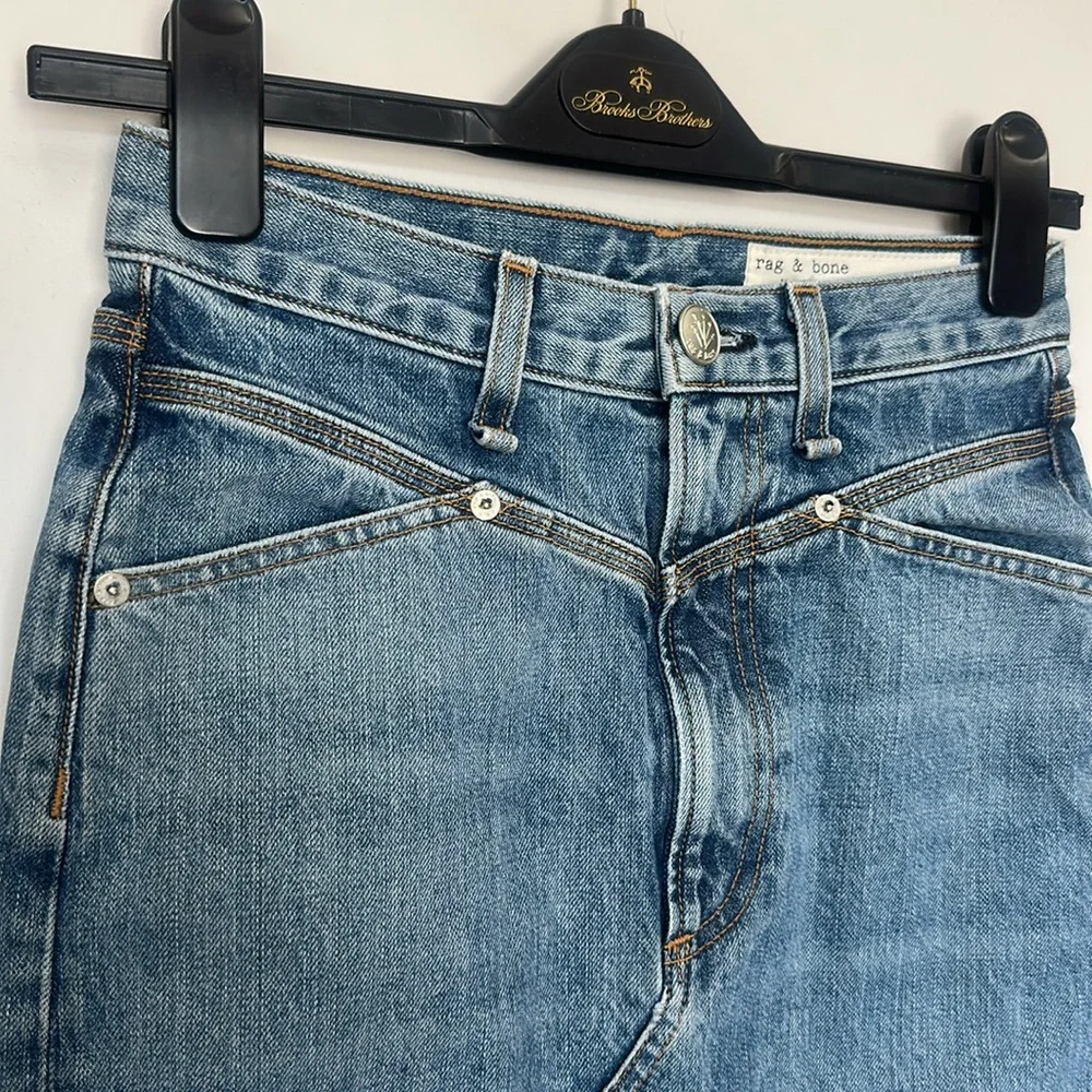 Rag & Bone Blue Denim midi Skirt by Rag & Bone 23